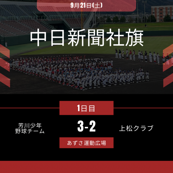 中日新聞社旗争奪長野県中信地区学童軟式野球大会